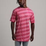 Savanero Oversized Tee - Magenta on Pink