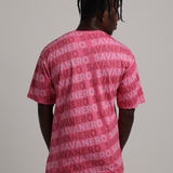 Savanero Oversized Tee - Magenta on Pink